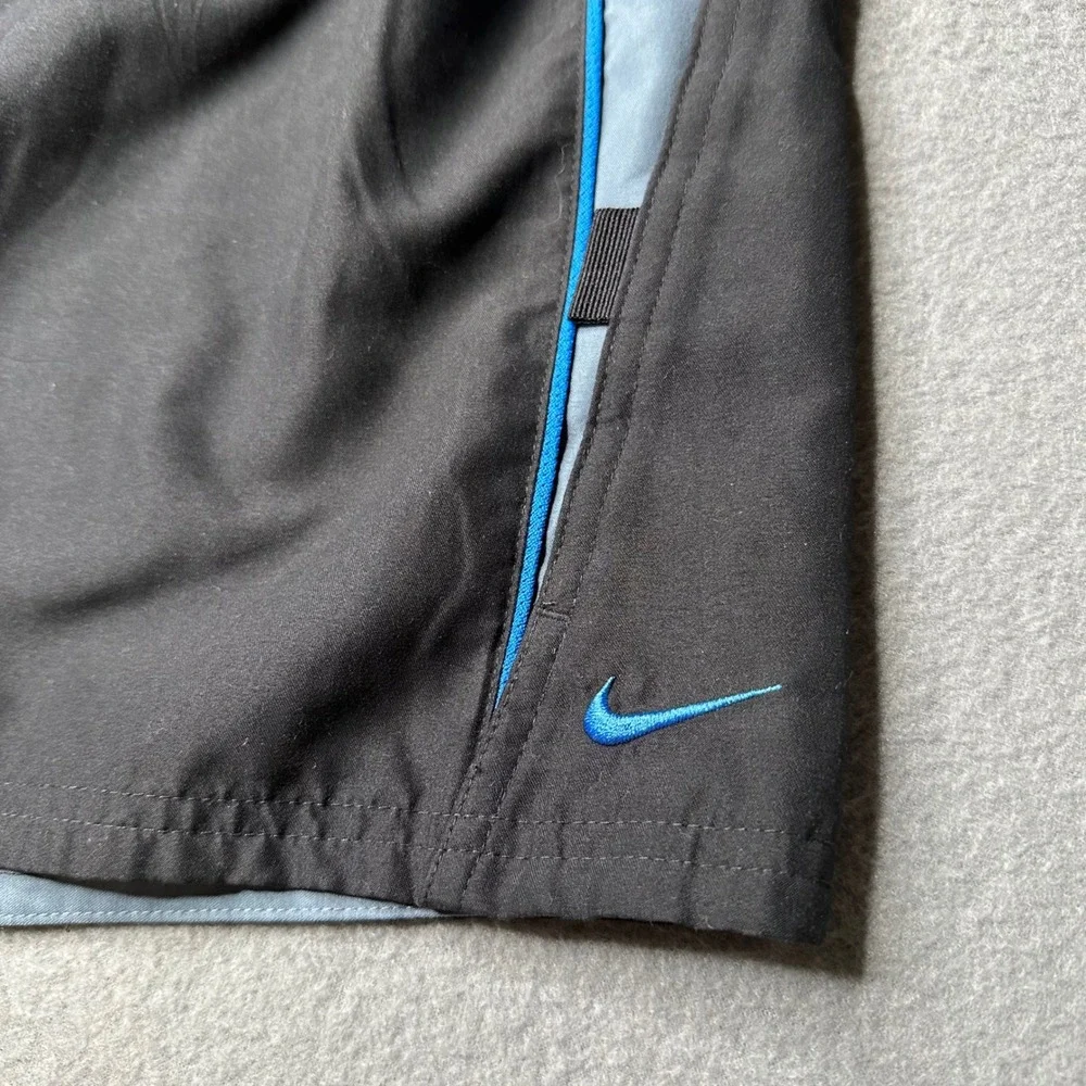 Nike Swim Trunks Men XXL Black Grey Blue Colorblock Mesh Lined‎ NESS7421-001